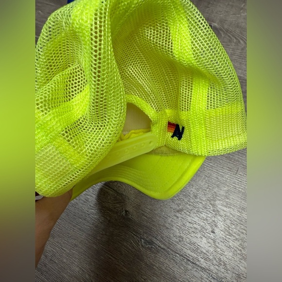 Aviator Nation Neon Yellow Rainbow Hat - Picture 3 of 5